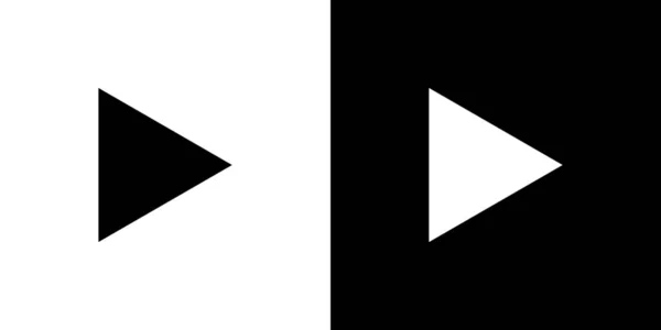 Illustriertes Symbol isoliert auf einem Hintergrund - Vorwärts spielen — Stockvektor