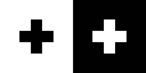 Ilustrowana ikona izolowane na tle-Plus — Wektor stockowy
