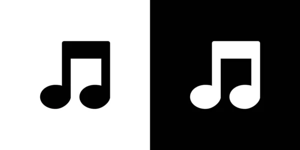 Ilustrované ikony izolované na pozadí-hudební poznámky — Stockový vektor