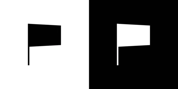 Abgebildetes Symbol isoliert auf einem Hintergrund - untere Bogenfahne — Stockvektor