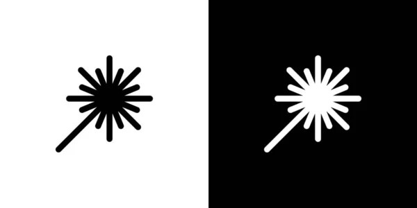 Illustriertes Symbol isoliert auf einem Hintergrund - Laserausrüstung — Stockvektor