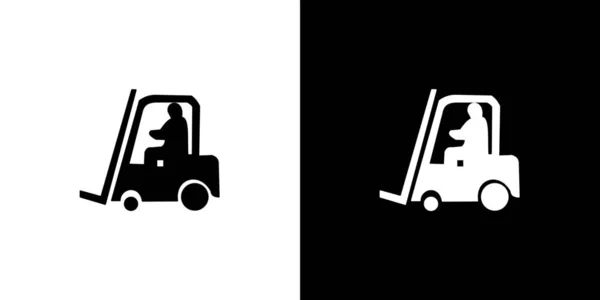 Ilustrované ikony izolované na pozadí-zdvihejte vozík — Stockový vektor
