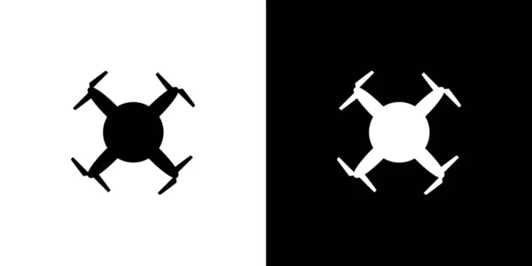 Icono ilustrado aislado sobre un fondo - Drone circular — Vector de stock