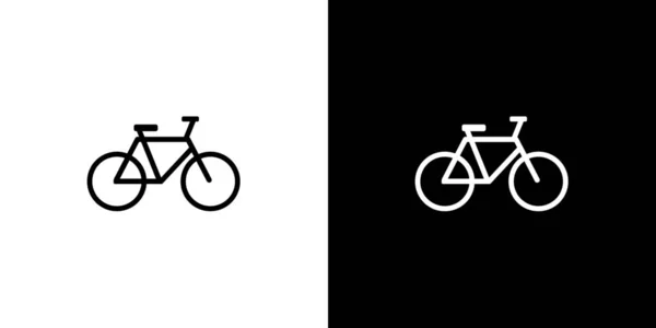 背景上隔离的插图图标 - 自行车 — 图库矢量图片