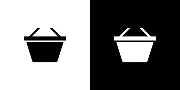 Geïllustreerd icoon geïsoleerd op een achtergrond-mand — Stockvector
