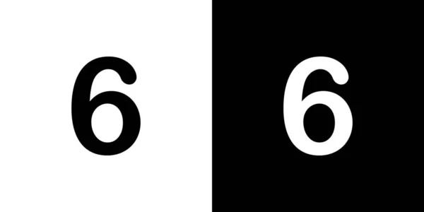 Ikone isoliert auf einem Hintergrund - 6 — Stockvektor