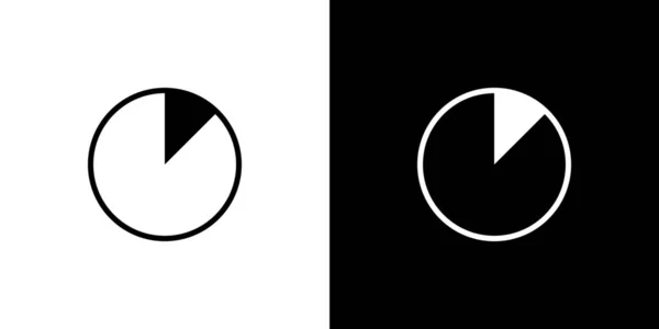 Geïllustreerd pictogram geïsoleerd op een achtergrond-een cirkeldiagram van 12 procent — Stockvector