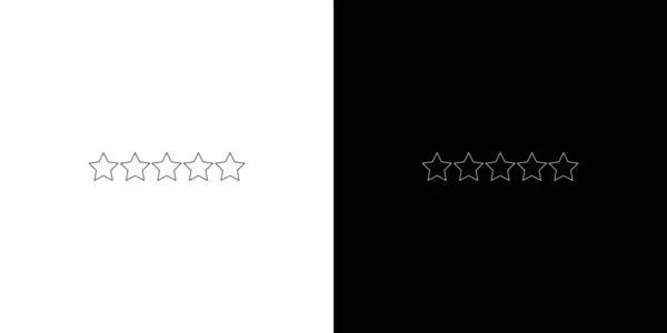 Ілюстрована ікона ізольована на тлі - 0 зірка Рейтинг — стоковий вектор