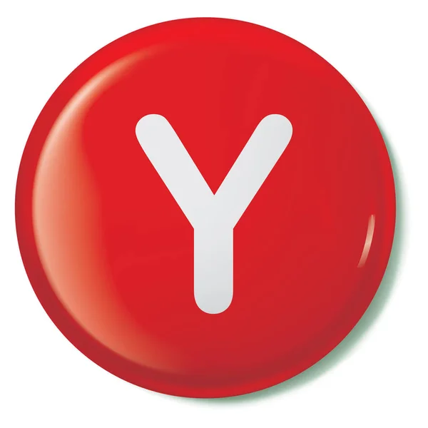 Ícone ilustrado isolado em um fundo - Y — Vetor de Stock