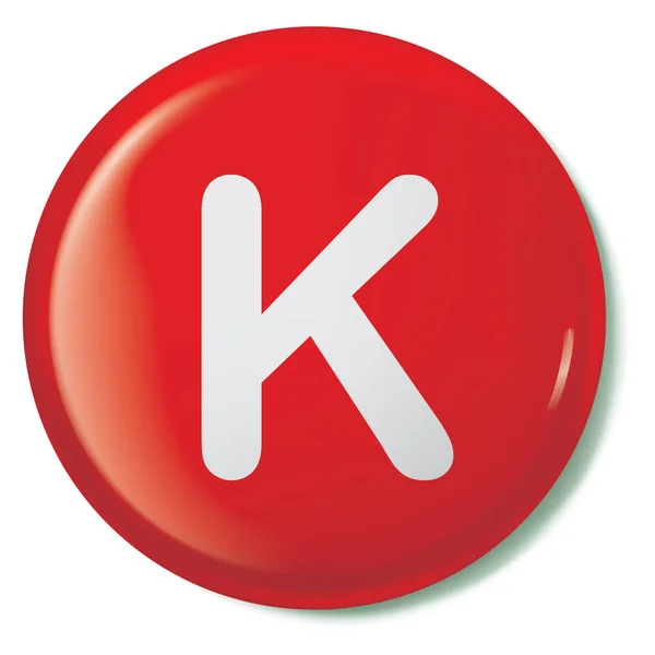 Icona illustrata isolata su uno sfondo - K — Vettoriale Stock