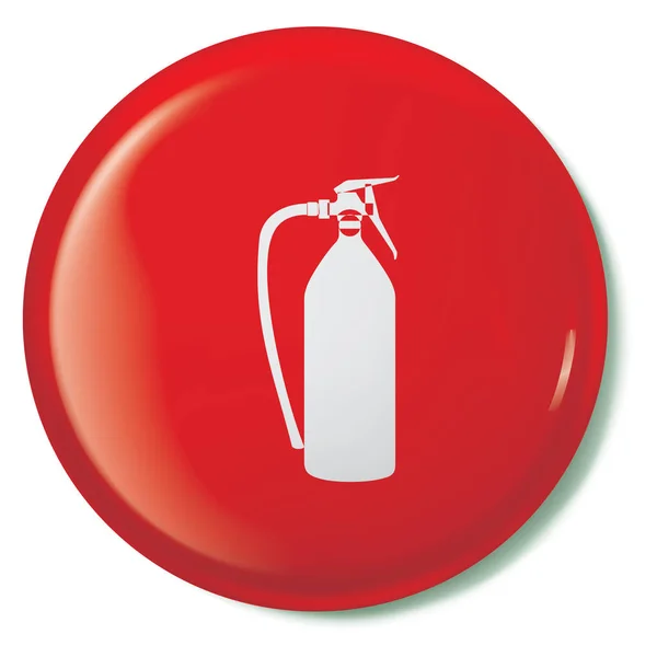 Ícone ilustrado isolado em um fundo - Extintor de incêndio La — Vetor de Stock