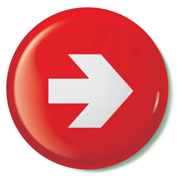Icono ilustrado aislado sobre un fondo - Flecha derecha — Vector de stock