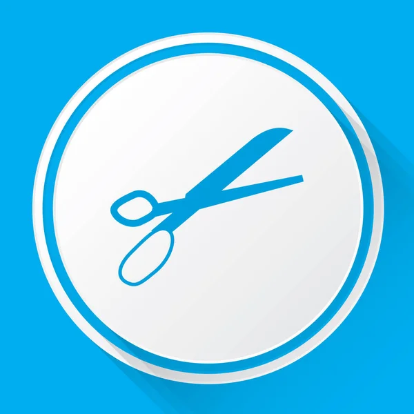 Illustrated Icon Isolated on a Background - Scissors — Stock Vector