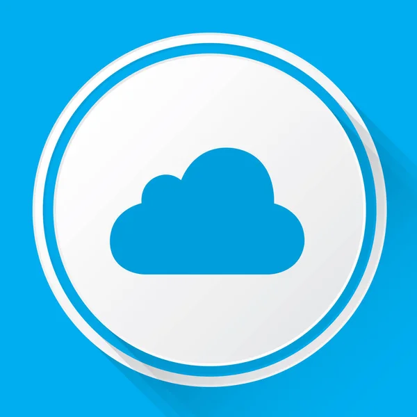 Illustrerad ikon isolerad på en bakgrund-Cloud — Stock vektor