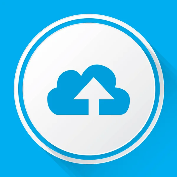Illustrerad ikon isolerad på en bakgrund-Cloud upload tjock — Stock vektor