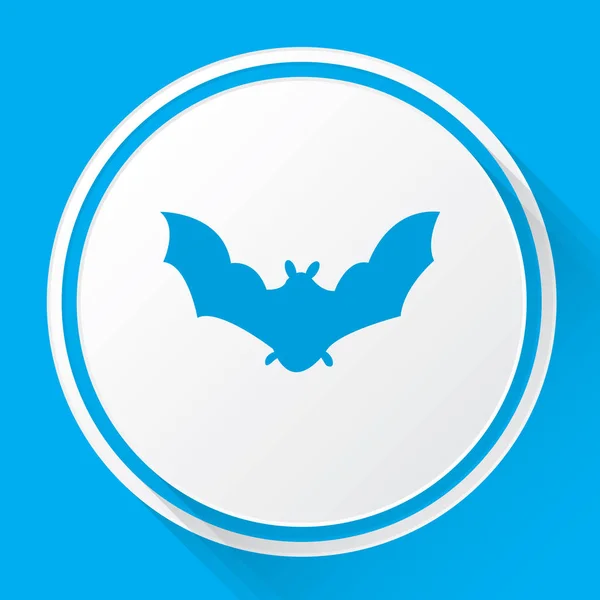 Ícone ilustrado isolado em um fundo - morcego — Vetor de Stock