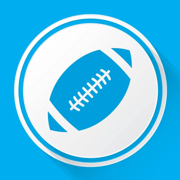Icône illustrée isolée sur un fond - Football américain — Image vectorielle