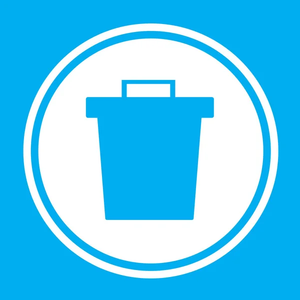 Ilustrowana ikona na białym tle-kosz — Wektor stockowy