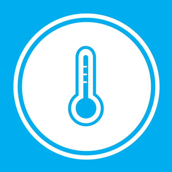 Illusztrált ikon izolált háttér-hőmérő — Stock Vector