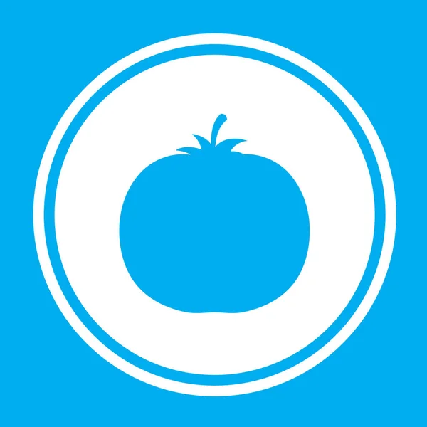 Icône illustrée isolée sur un fond - Tomate — Image vectorielle