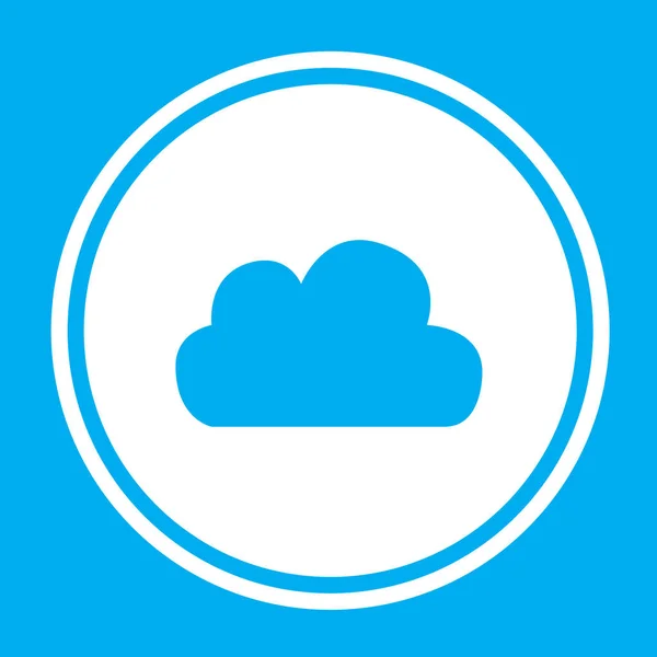 Illustrerad ikon isolerad på en bakgrund-litet moln — Stock vektor