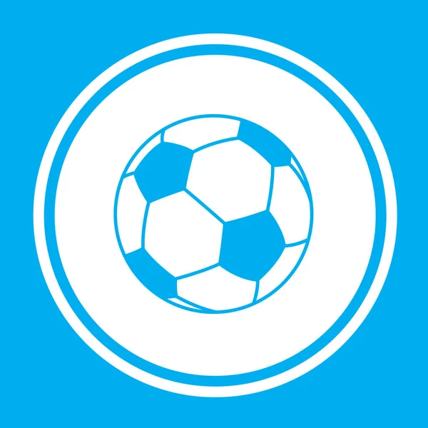 Ícone ilustrado isolado em um fundo Bola de futebol — Vetor de Stock