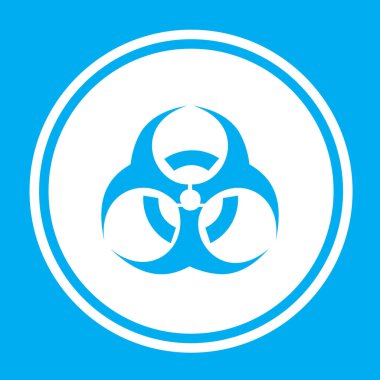 Resimli Simge Arka Planda İzole - Radyo Aktif Yuvarlak