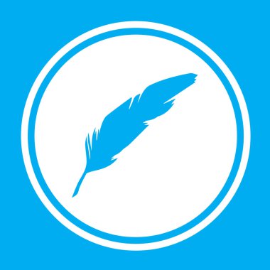 Resimli Simge Arka Planda İzole - Quill