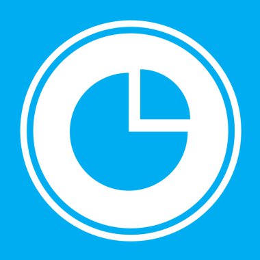 Resimli Simge Arka Planda İzole - Pasta Grafiği Patladı