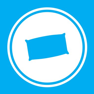 Resimli Simge Arka Planda İzole - Yastık