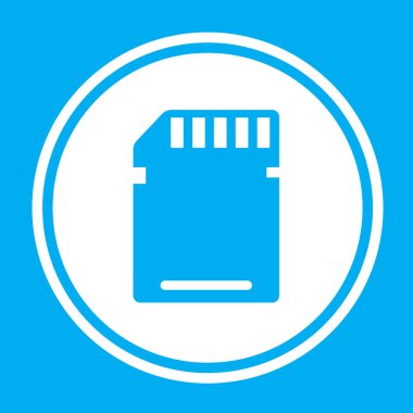 Resimli Simge Arka Planda İzole - Bellek Kartı