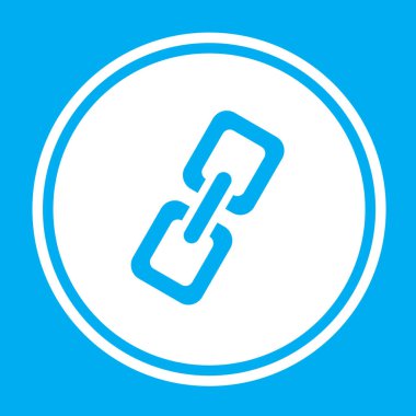 Resimli Simge Arka Planda İzole - Bağlantı