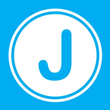 Resimli Simge Arka Planda İzole - J