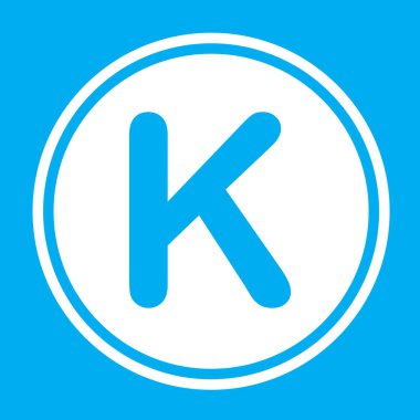 Resimli Simge Arka Planda İzole - K