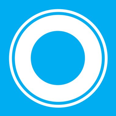 Resimli Simge Arka Planda İzole - Dolunay