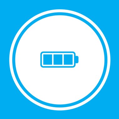 Resimli Simge Arka Planda İzole - Tam Pil