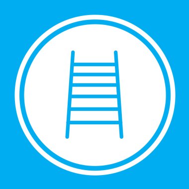 Resimli Simge Arka Planda İzole - Yangın Merdiveni