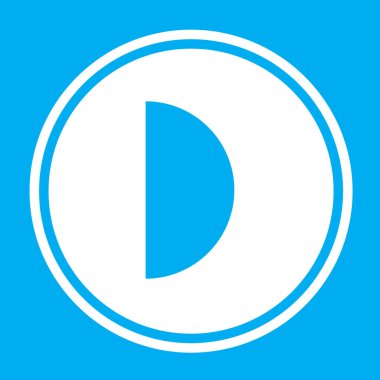 Resimli Simge Arka Planda İzole - İlk Çeyrek Ay