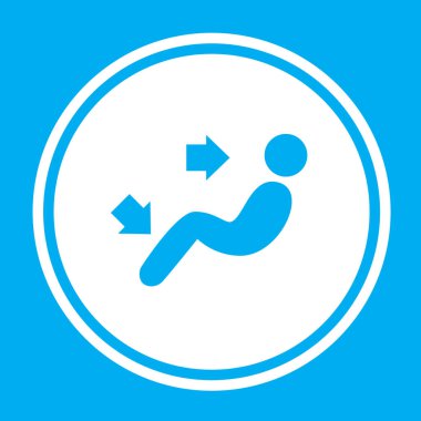 Resimli Simge Arka Planda İzole - Ayak iyi ve Yüz F