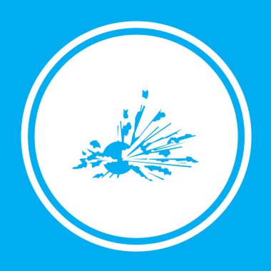 Resimli Simge Arka Planda İzole - Patlama