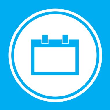 Resimli Simge Arka Planda İzole - Boş Kare Calenda