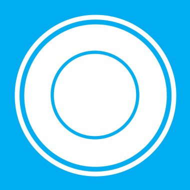 Resimli Simge Arka Planda İzole - Boş Pasta Grafiği