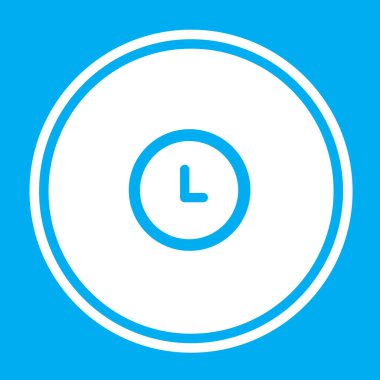 Resimli Simge Arka Planda İzole - Saat