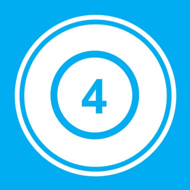 Resimli Simge Arka Planda Yalıtılmış - Daire 4 Anahat