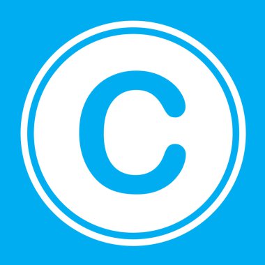 Resimli Simge Arka Planda İzole - C