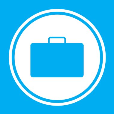 Resimli Simge Arka Planda İzole - Evrak Çantası