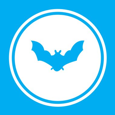 Resimli Simge Arka Planda İzole - Yarasa