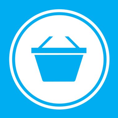 Resimli Simge Arka Planda İzole - Sepet