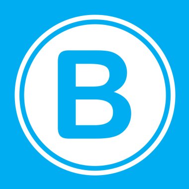 Resimli Simge Arka Planda İzole - B