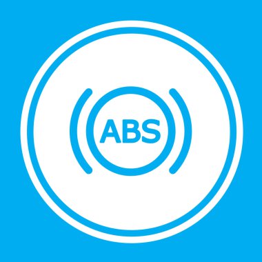 Resimli Simge Arka Planda İzole - Abs Işık